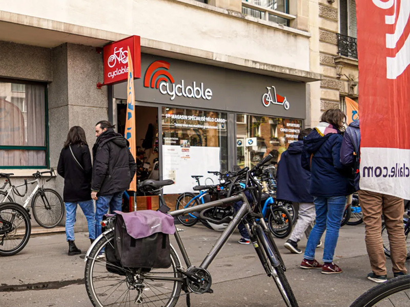 Magasin Cyclable Paris 11 specialisé velo longtail et cargos