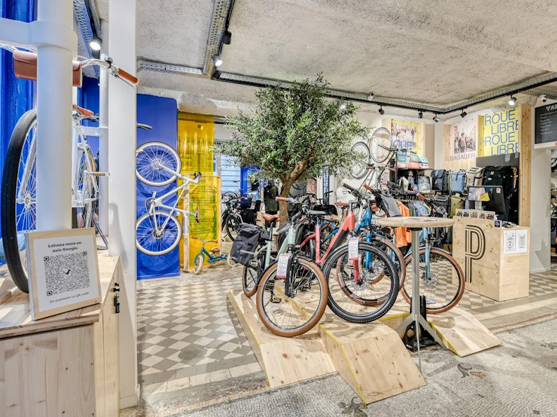magasin velo cargo famille longtail paris pastel
